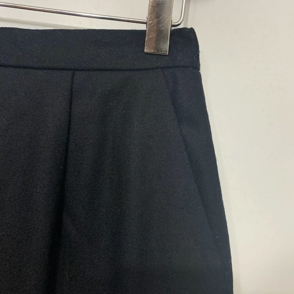 Pendleton Black Pure New Wool Pleated Lined Vintage Pencil Skirt Career Office - Picture 3 of 4